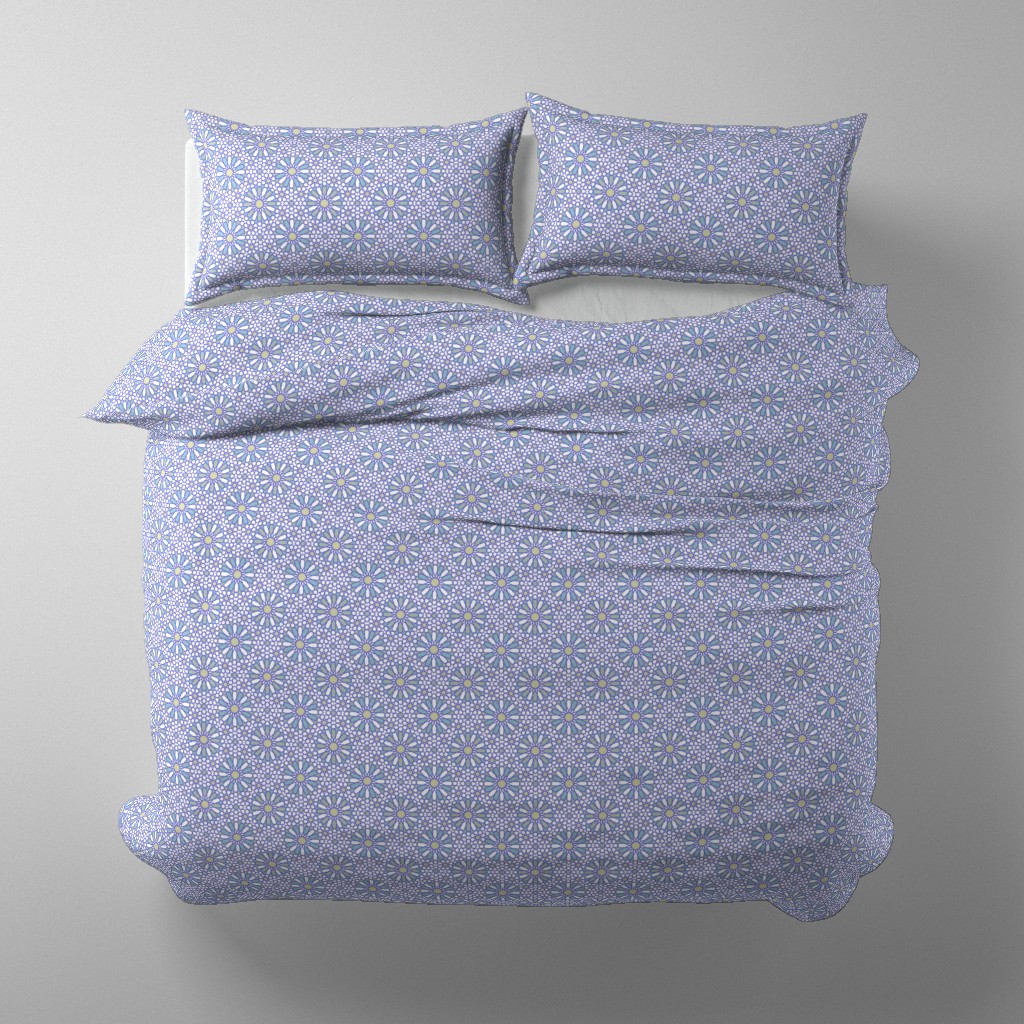 Bedding — Purple Blues colourway